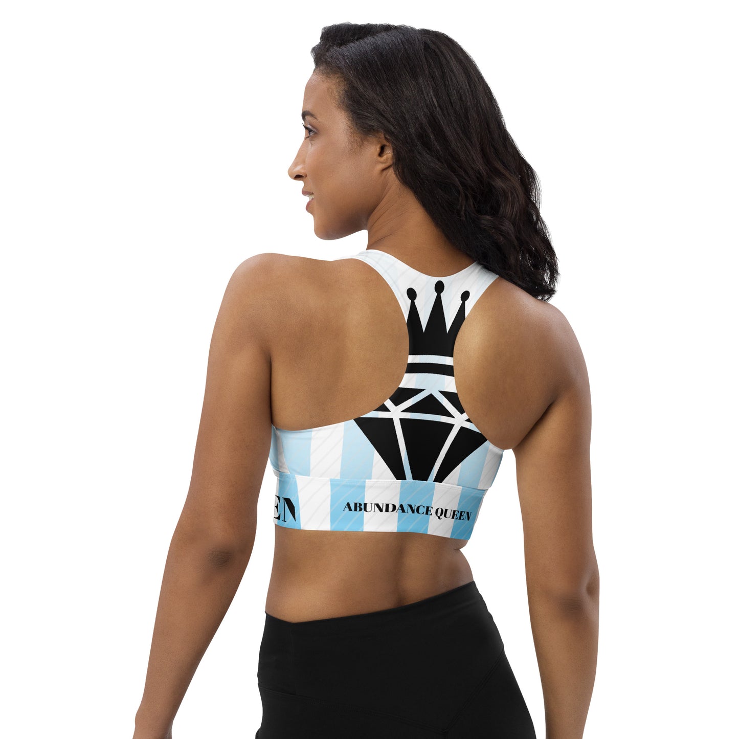 ABUNDANCE QUEEN Longline sports bra