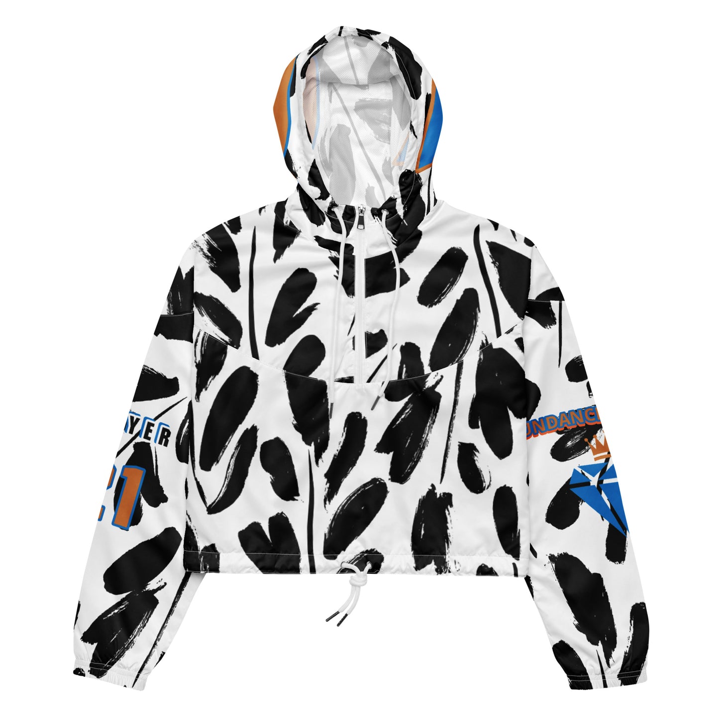 OUR CUTE ABUNDANCE QUEEN LLC Women’s cropped windbreaker