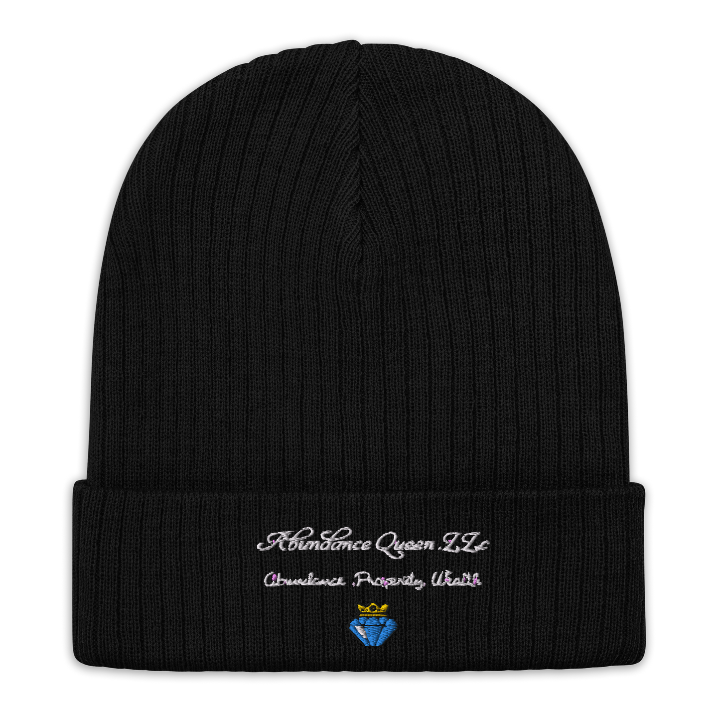 ABUNDANCE QUEEN LLC Ribbed knit Beanie