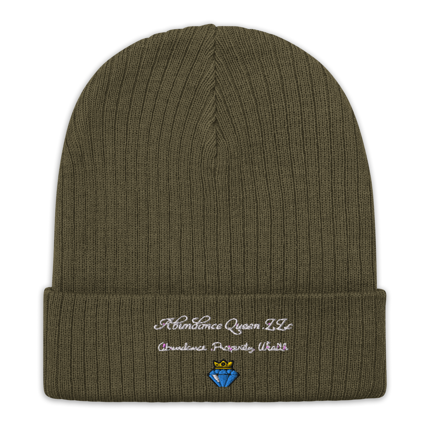 ABUNDANCE QUEEN LLC Ribbed knit Beanie