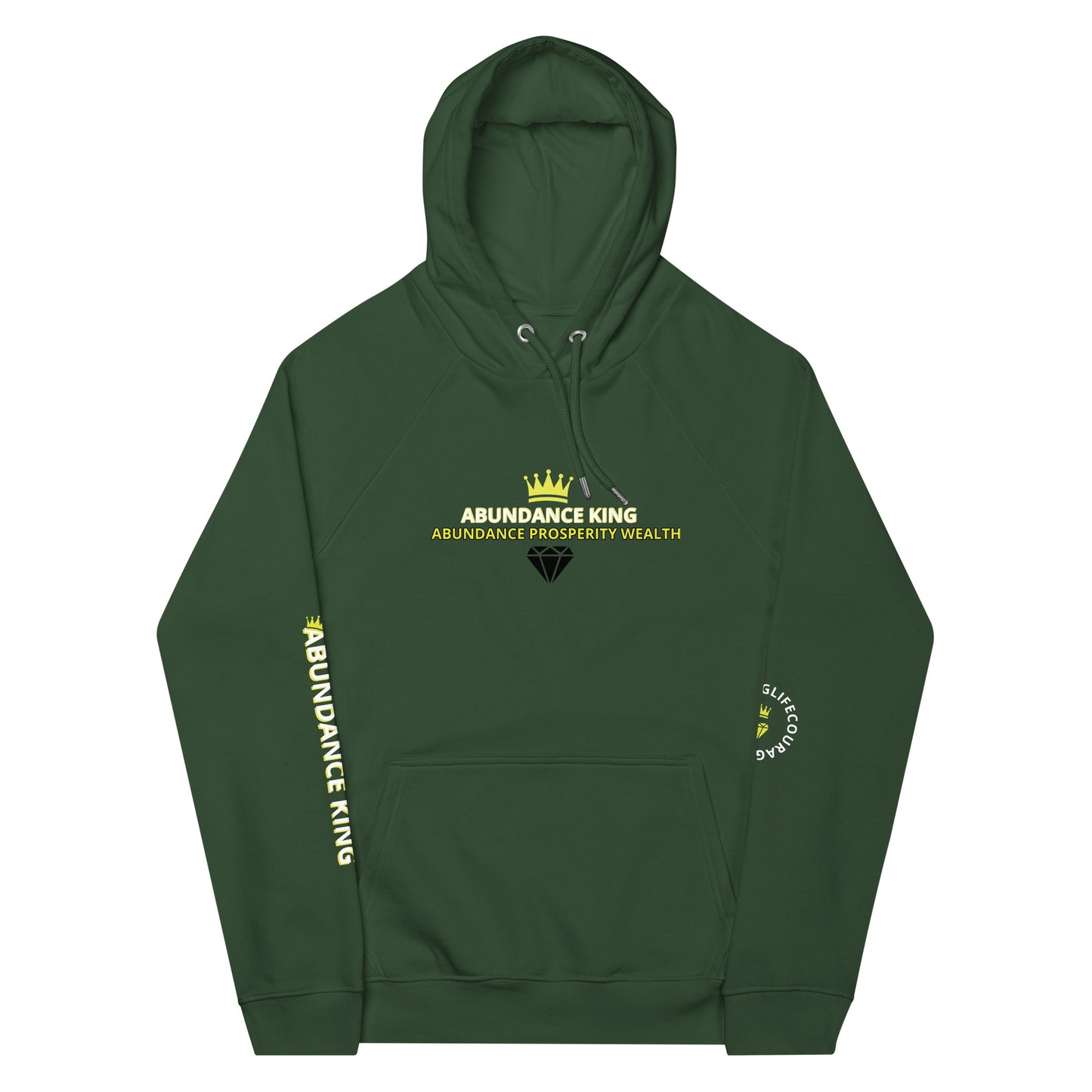 ABUNDANCE KING eco raglan hoodie