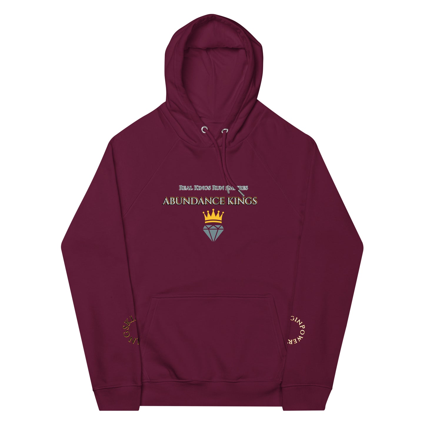 ABUNDANCE KING eco raglan hoodie
