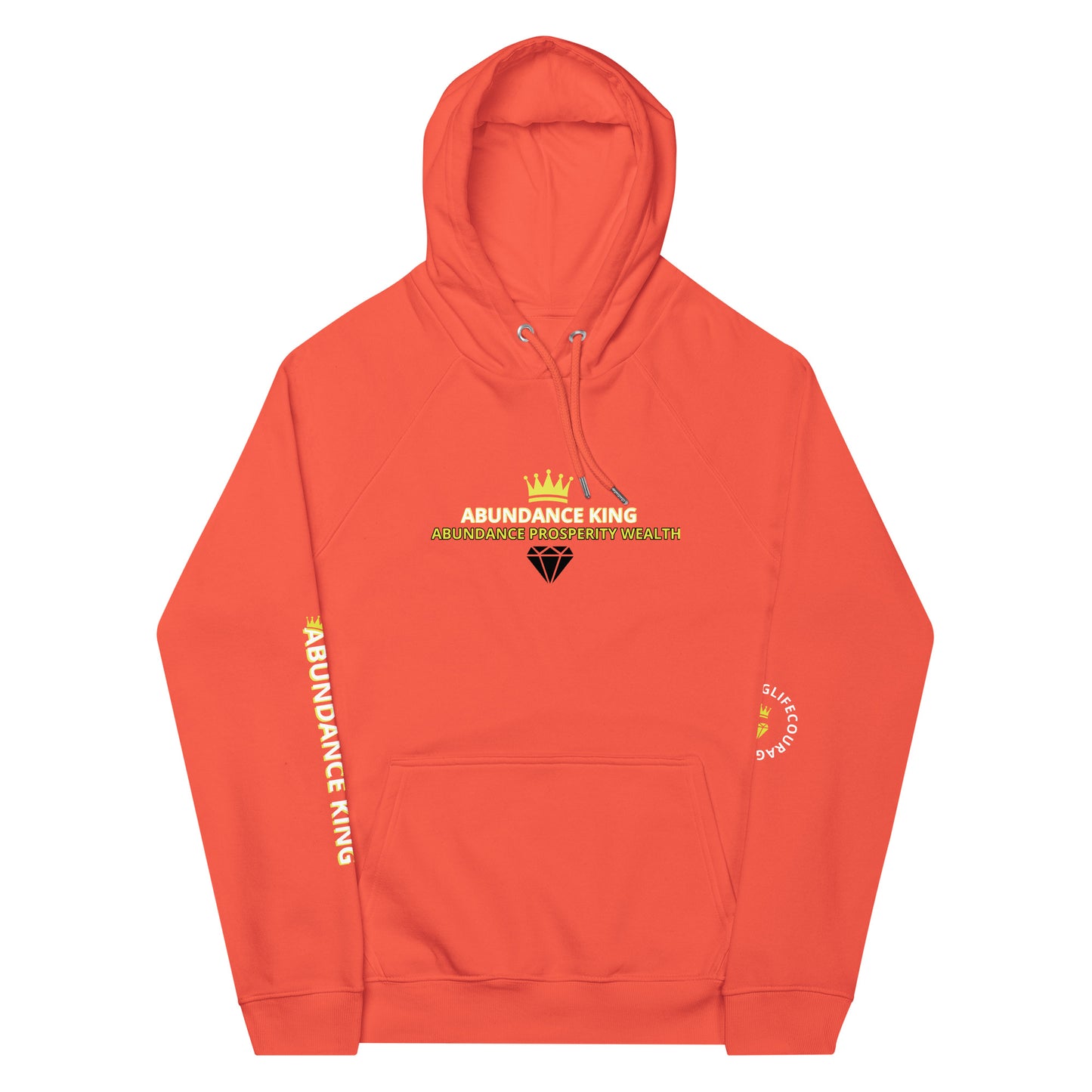 ABUNDANCE KING eco raglan hoodie