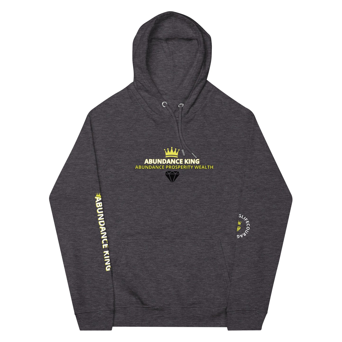 ABUNDANCE KING eco raglan hoodie