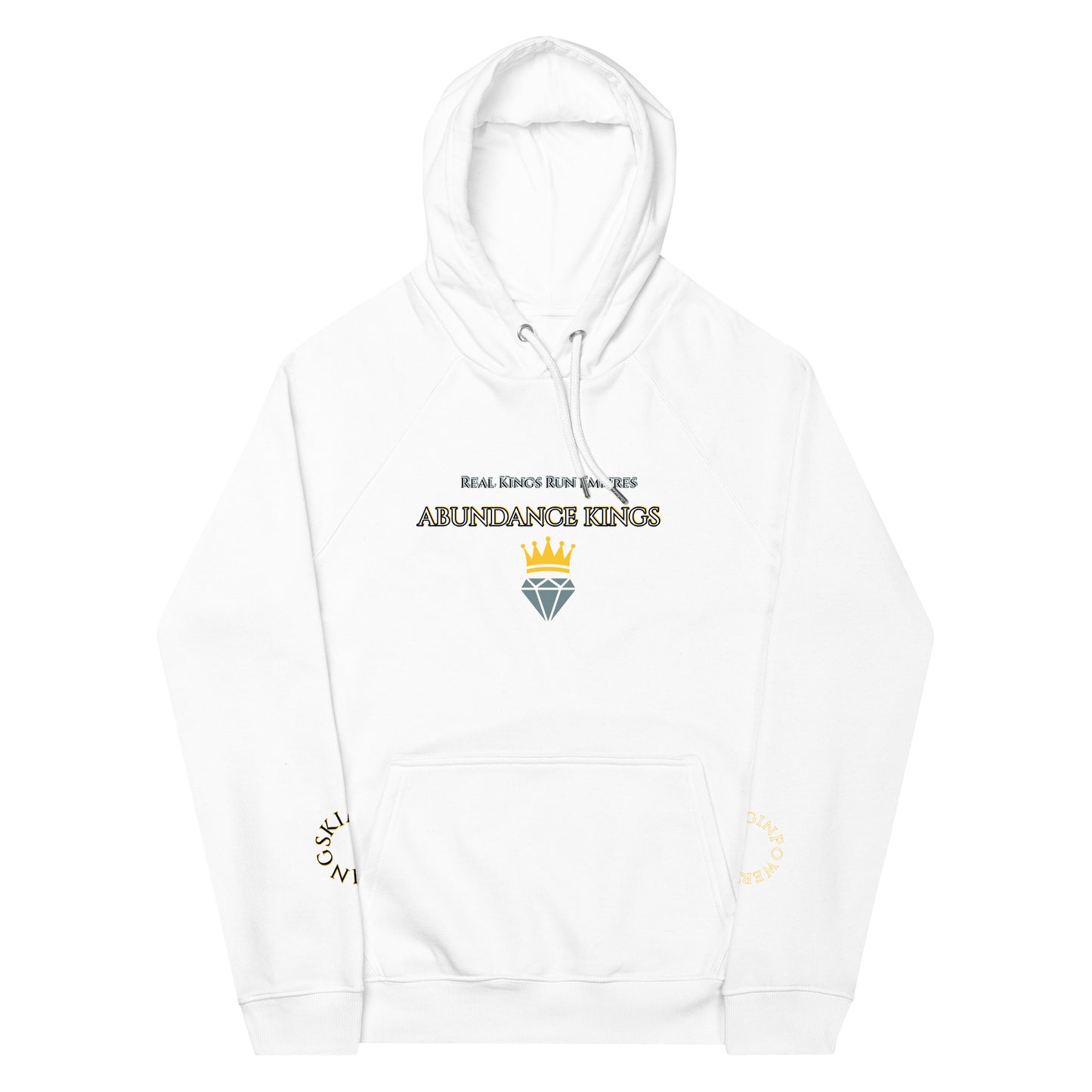 ABUNDANCE KING eco raglan hoodie