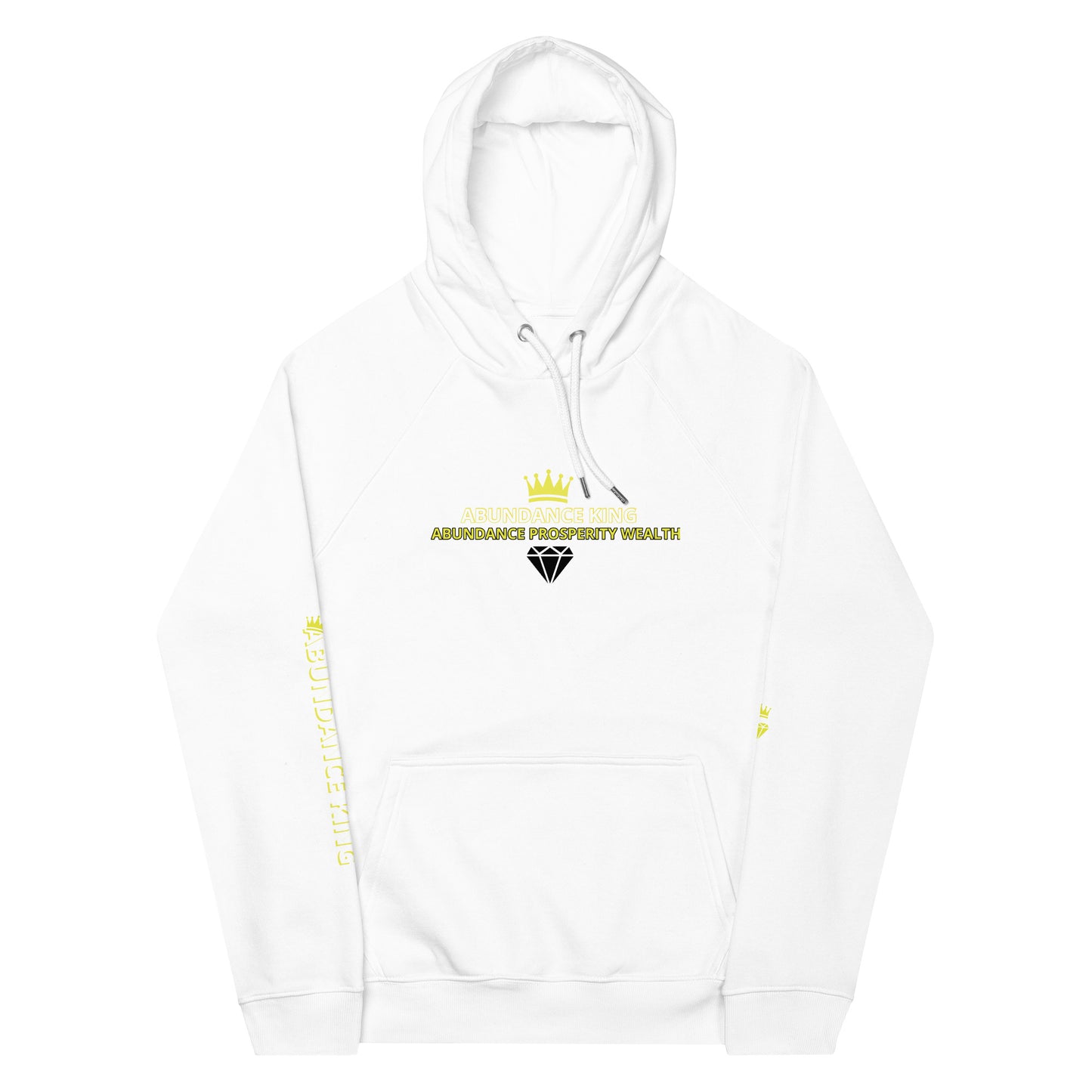 ABUNDANCE KING eco raglan hoodie
