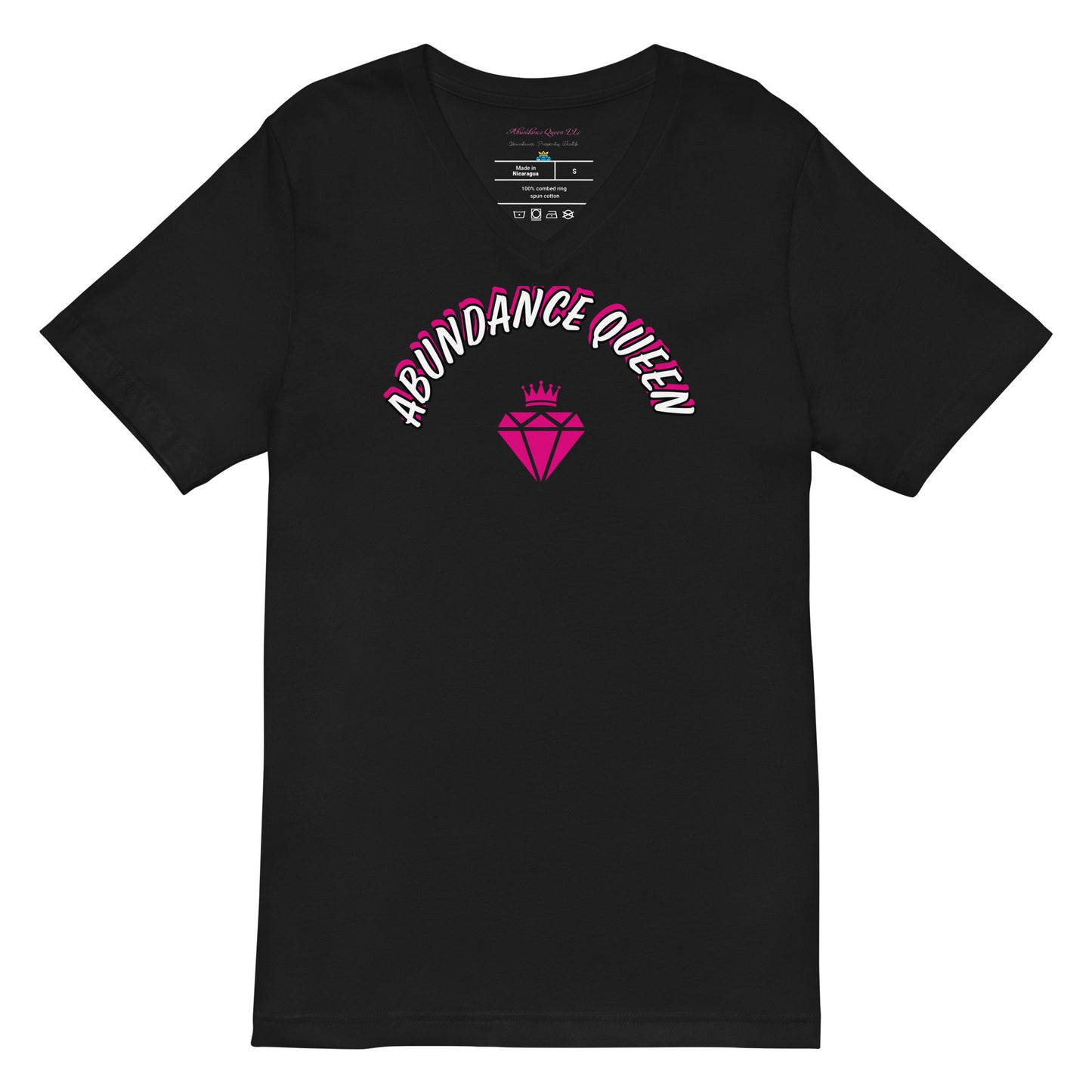 ABUNDANCE QUEEN LLC Short Sleeve V-Neck T-Shirt
