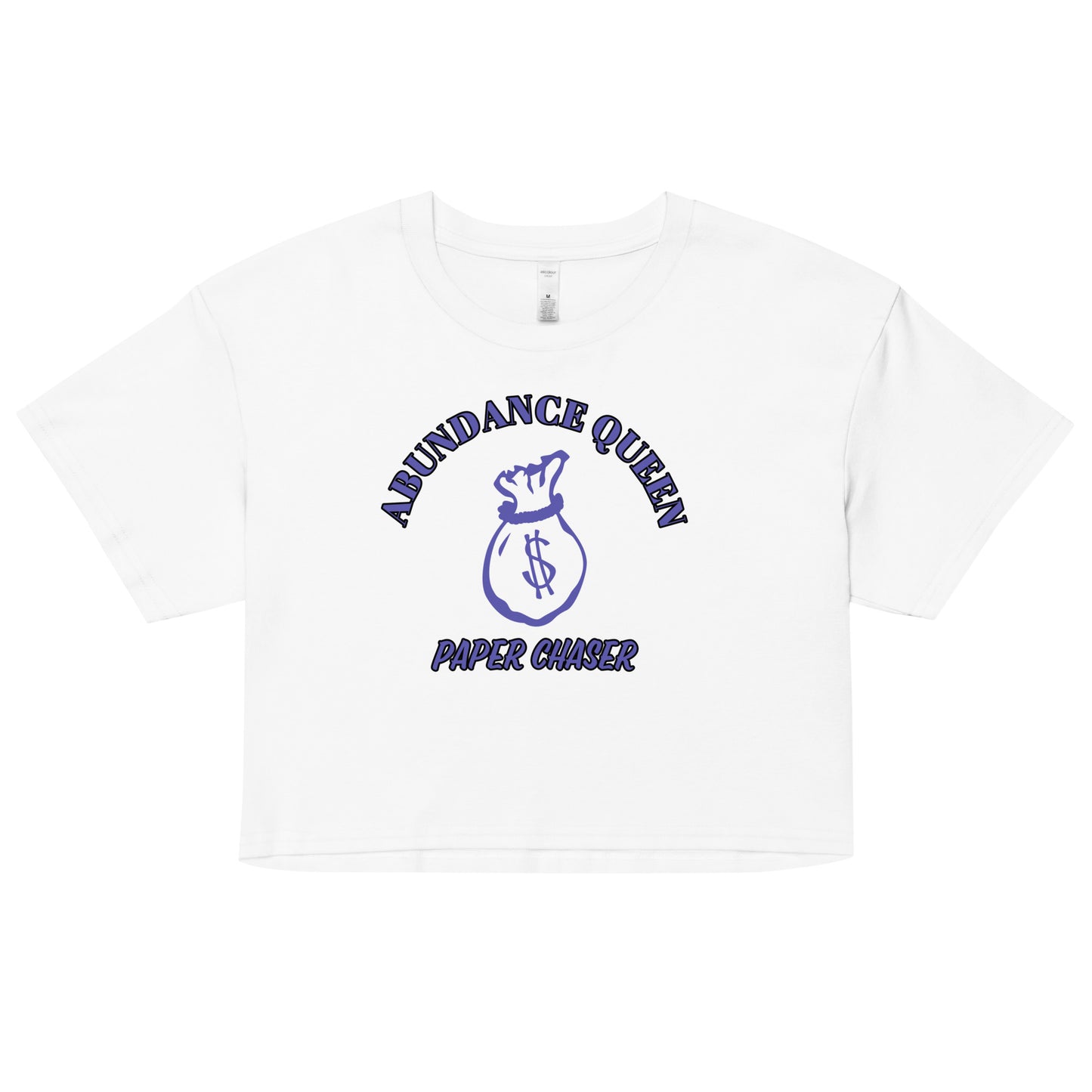 ABUNDANCE QUEEN Women’s crop top