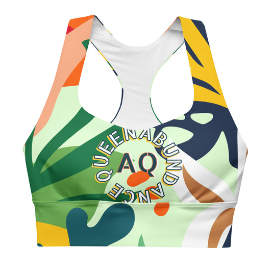 ABUNDANCE QUEEN Longline sports bra