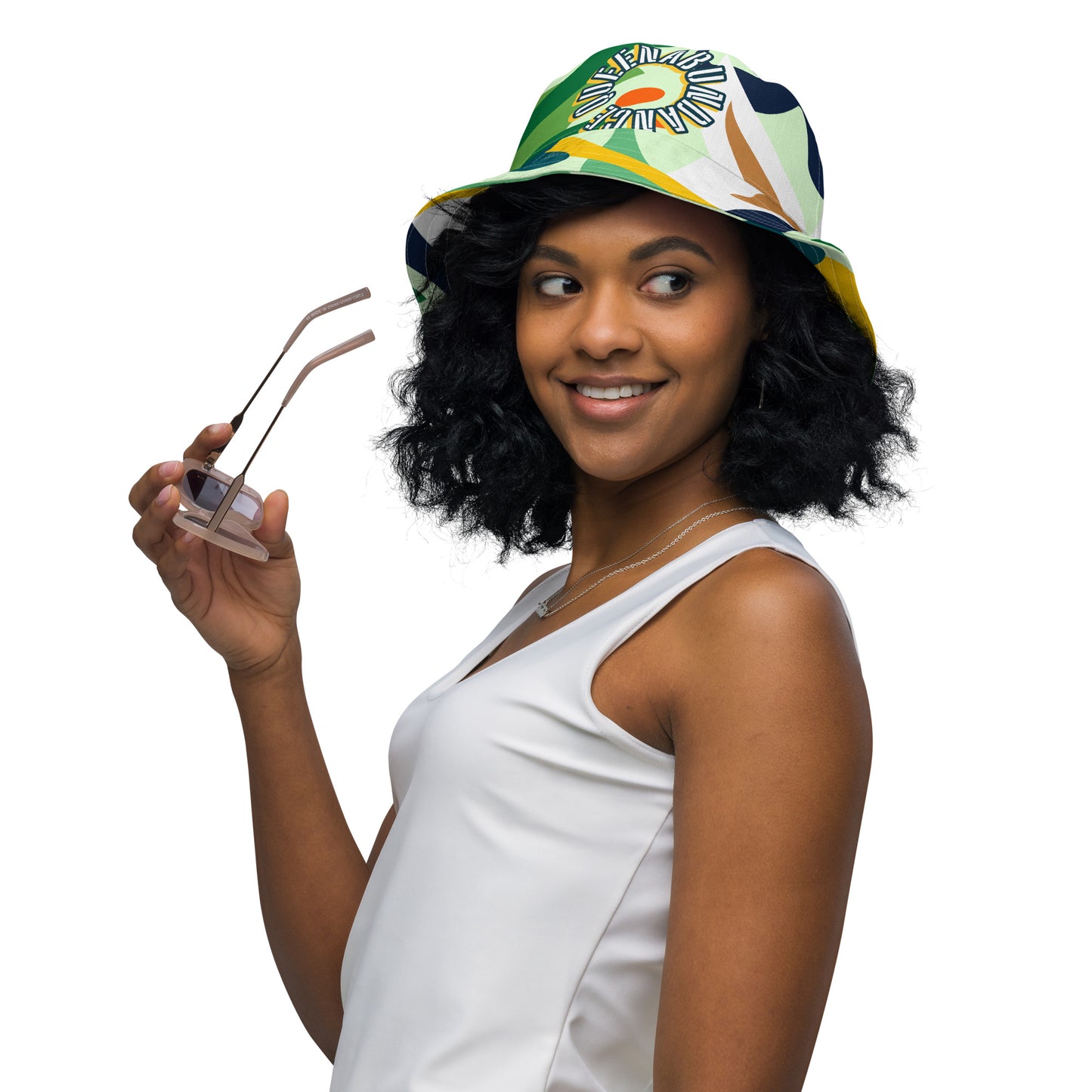 ABUNDANCE QUEEN Reversible bucket hat