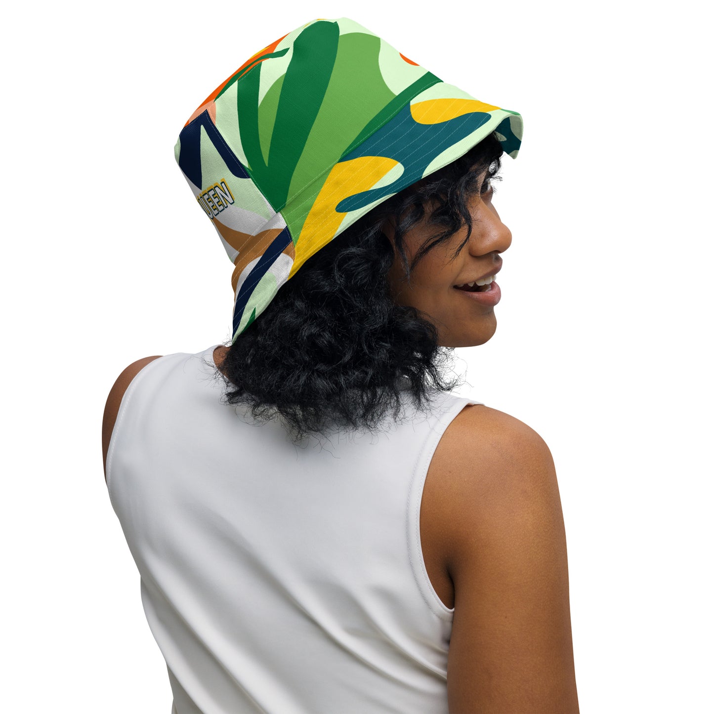 ABUNDANCE QUEEN Reversible bucket hat
