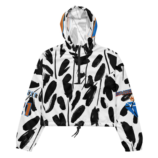 OUR CUTE ABUNDANCE QUEEN LLC Women’s cropped windbreaker