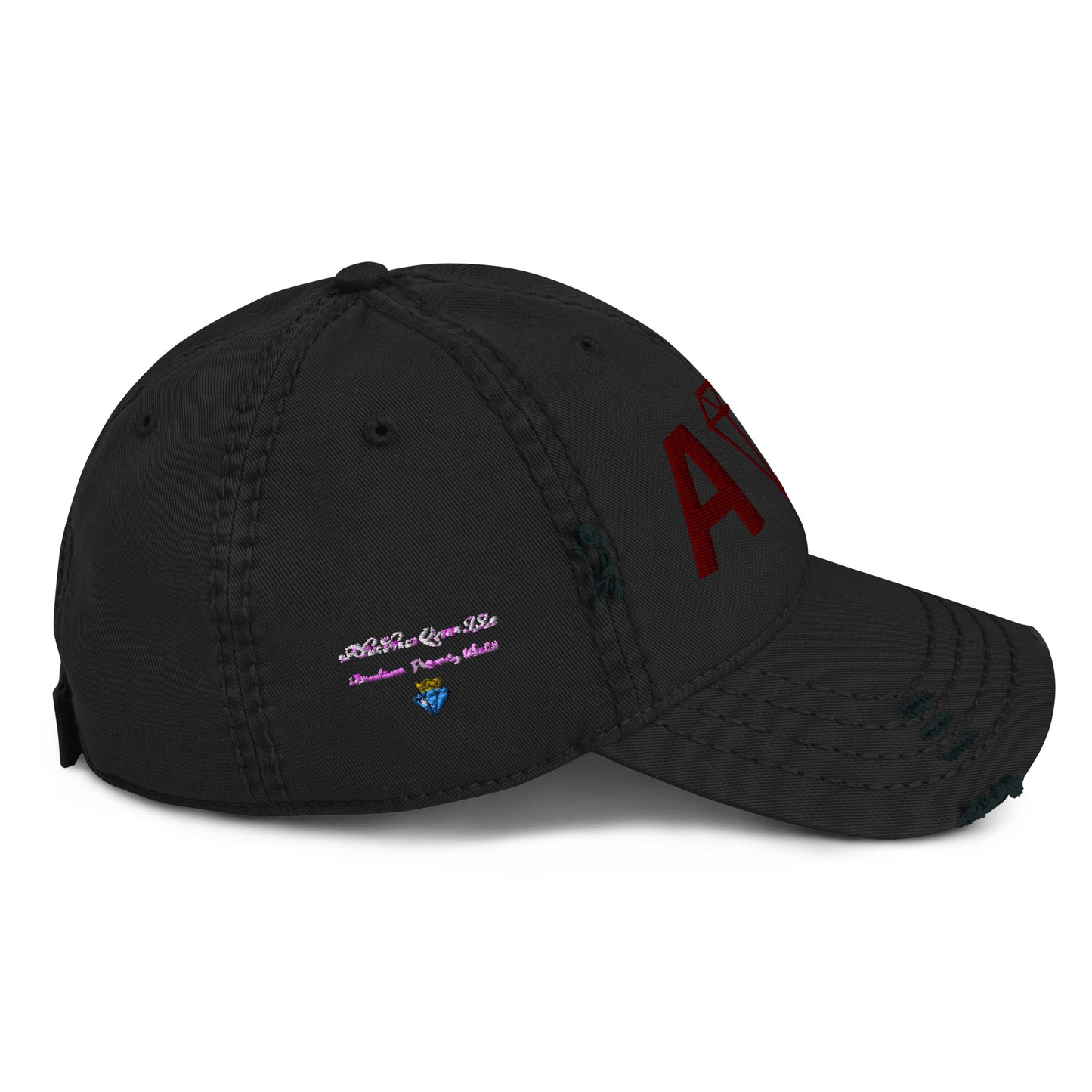 ABUNDANCE  QUEEN Distressed Dad Hat