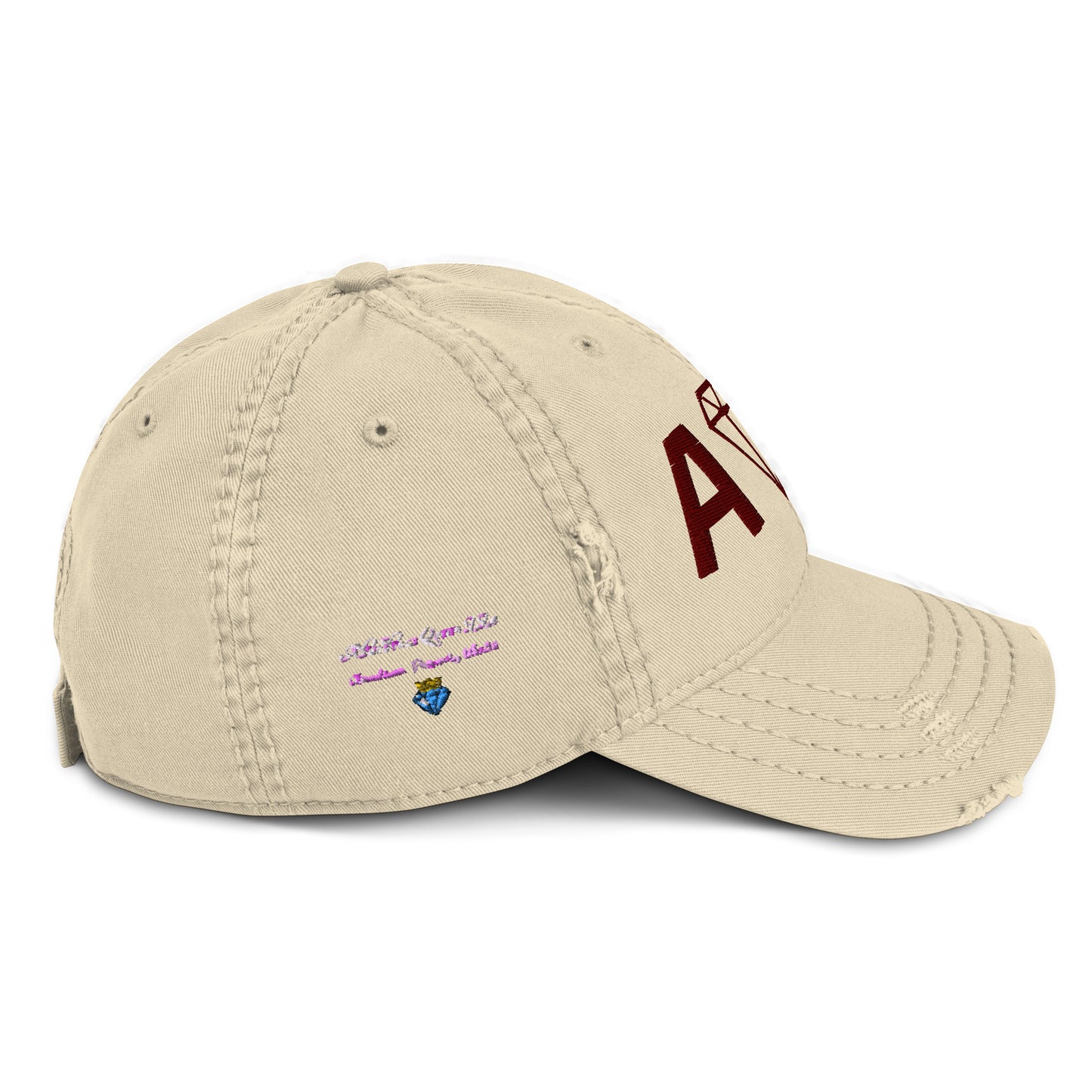 ABUNDANCE  QUEEN Distressed Dad Hat