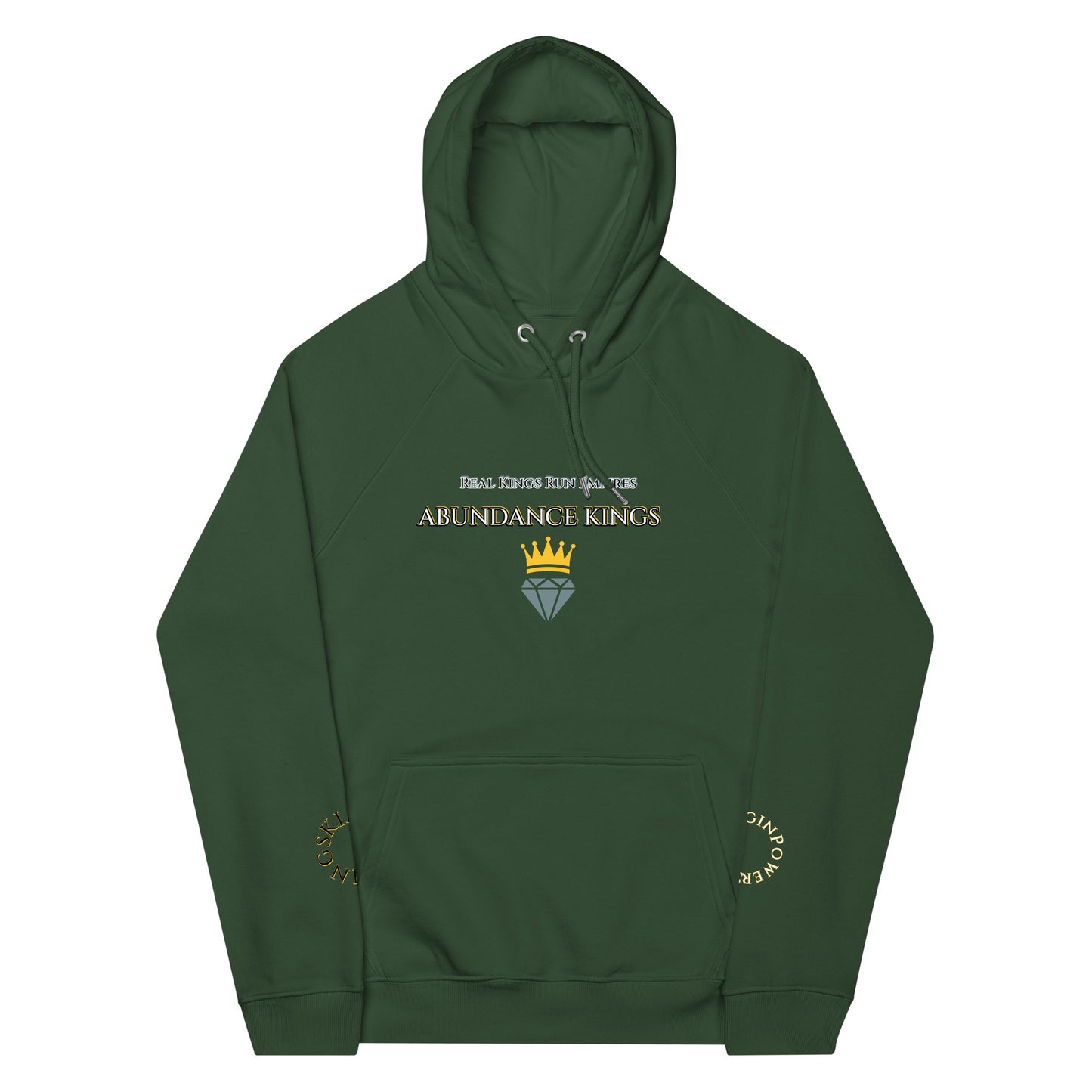 ABUNDANCE KING eco raglan hoodie