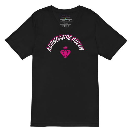 ABUNDANCE QUEEN LLC  Short Sleeve V-Neck T-Shirt
